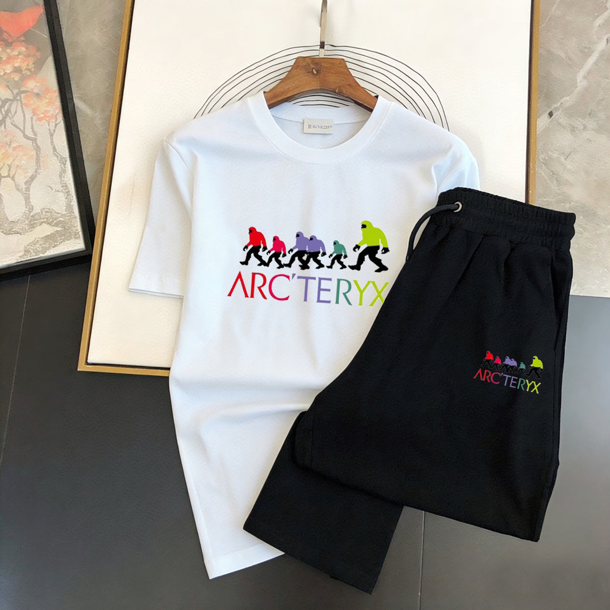 Arc'teryx Evolution Graphic T‑Shirt & Shorts Set Unisex Outfit