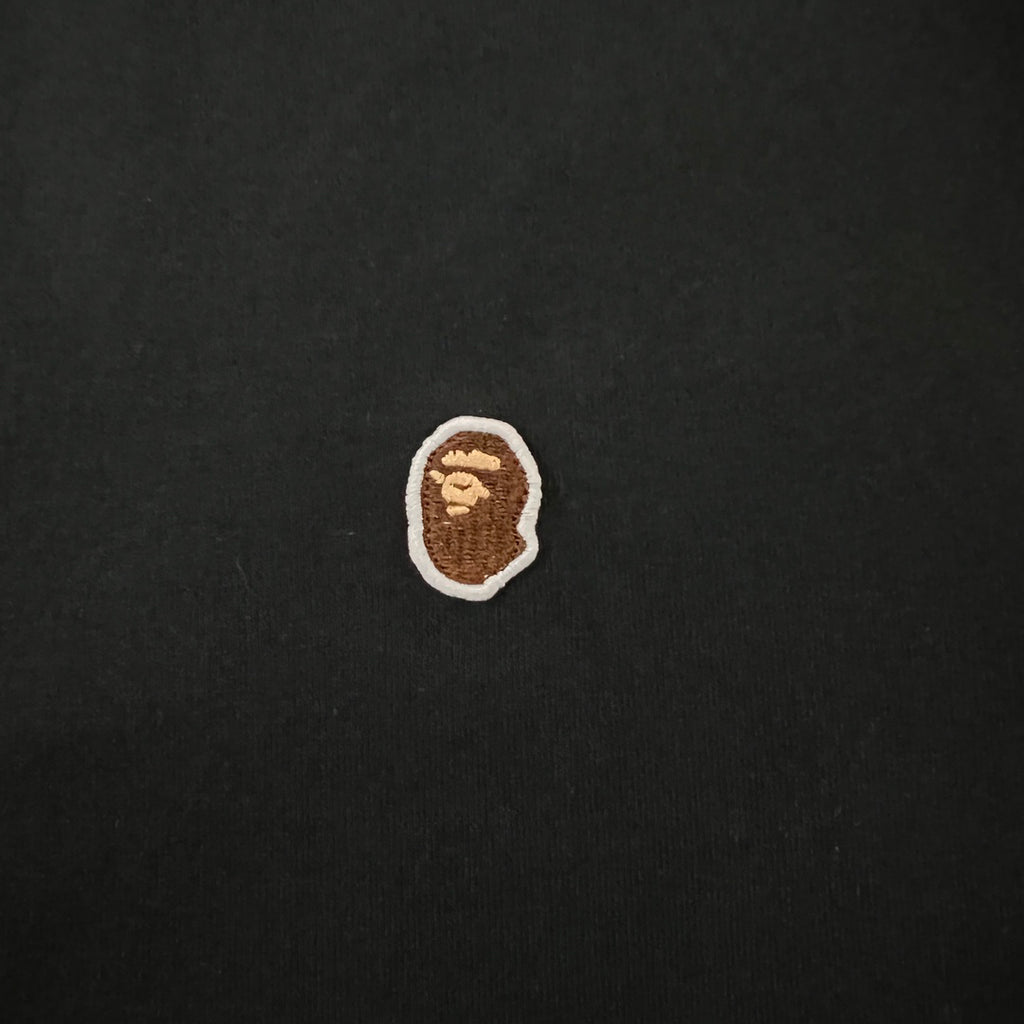 BAPE SS25 Small Ape Head Embroidered Badge Minimalist Oversized Heavyweight Unisex T-Shirt