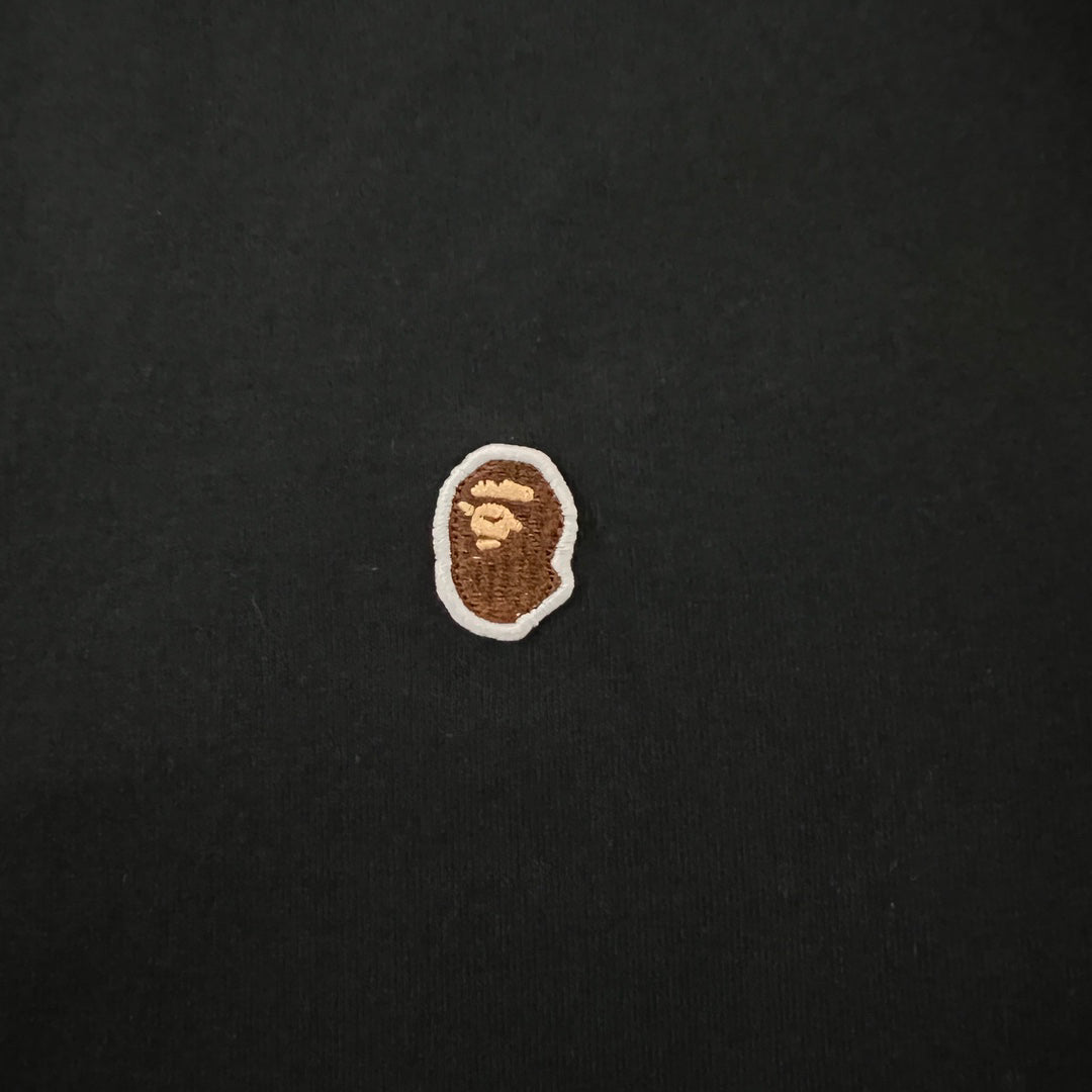 BAPE SS25 Small Ape Head Embroidered Badge Minimalist Oversized Heavyweight Unisex T-Shirt