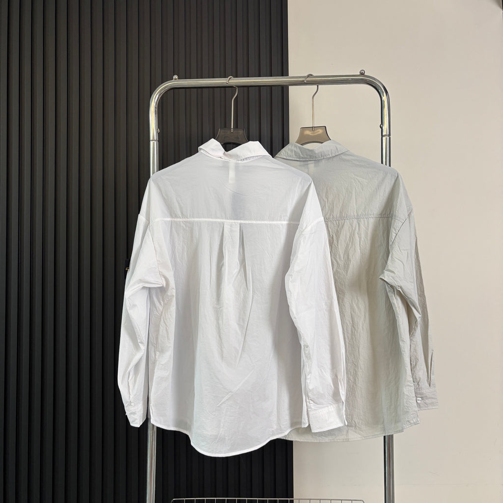 Stone Island Lightweight Sun-Protection Overshirt with Compass Badge Sleeve Patch