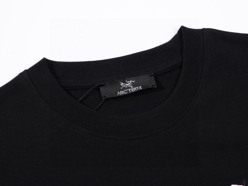 Arc'teryx Multi‑Overlay Bird Skeleton Rhinestone‑Style Graphic Short‑Sleeve T‑Shirt Unisex