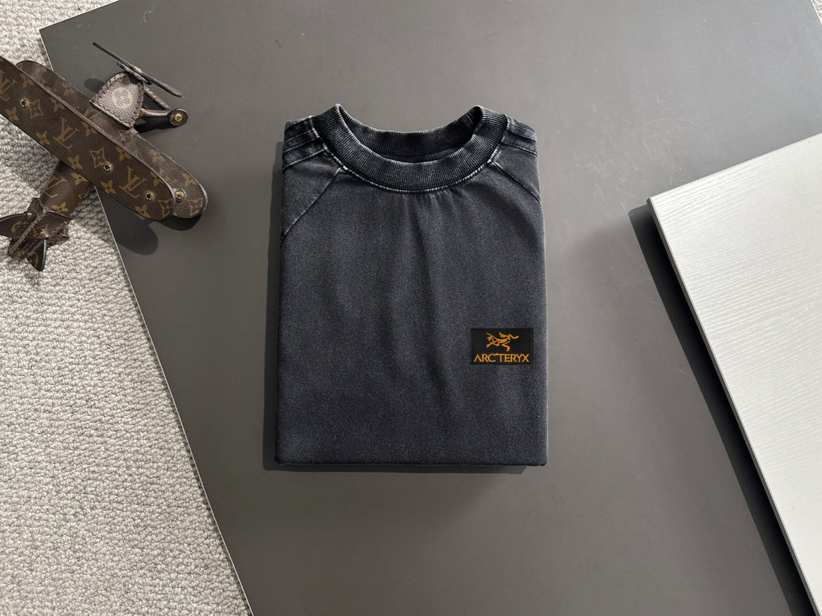 Arc'teryx Gold Bird Embroidered Washed Raglan T-Shirt & Shorts Two-Piece Set