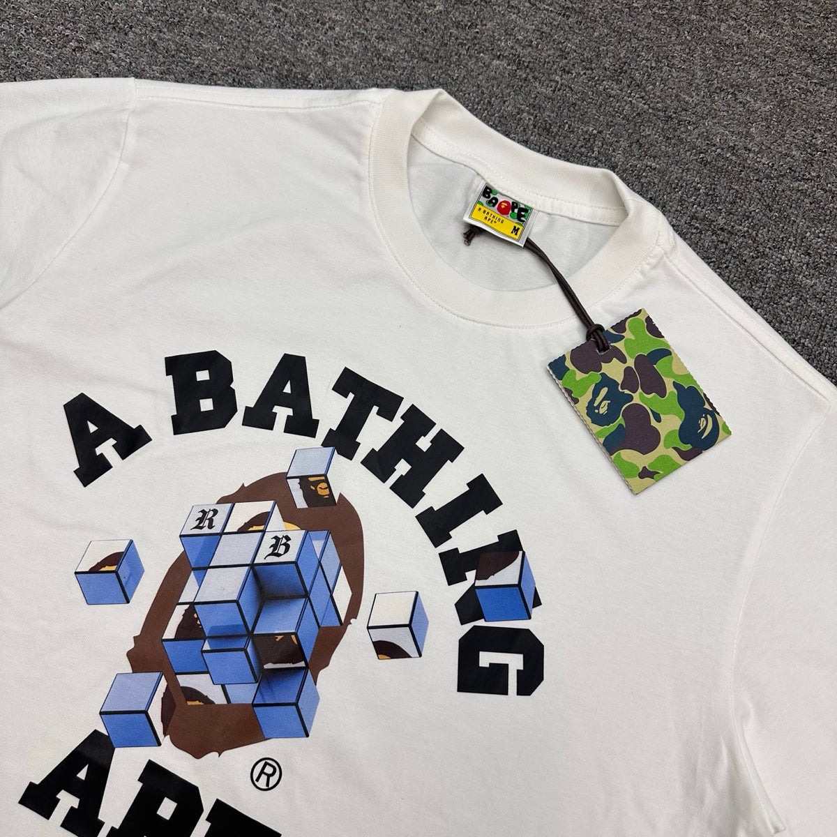 BAPE × 88rising FW25 Rubik’s Cube Ape Head T-Shirt