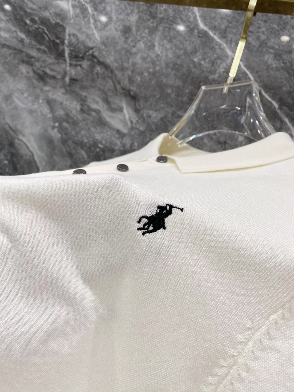 Ralph Lauren Men's Roll‑Cuff Short‑Sleeve Piqué Polo Shirt With Small Black Pony Logo