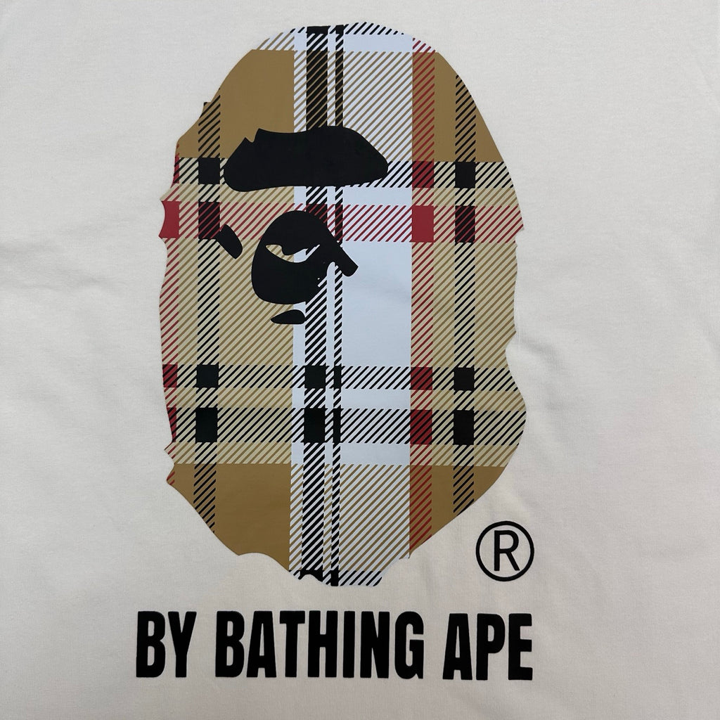 BAPE Tartan Plaid Ape Head T-Shirt