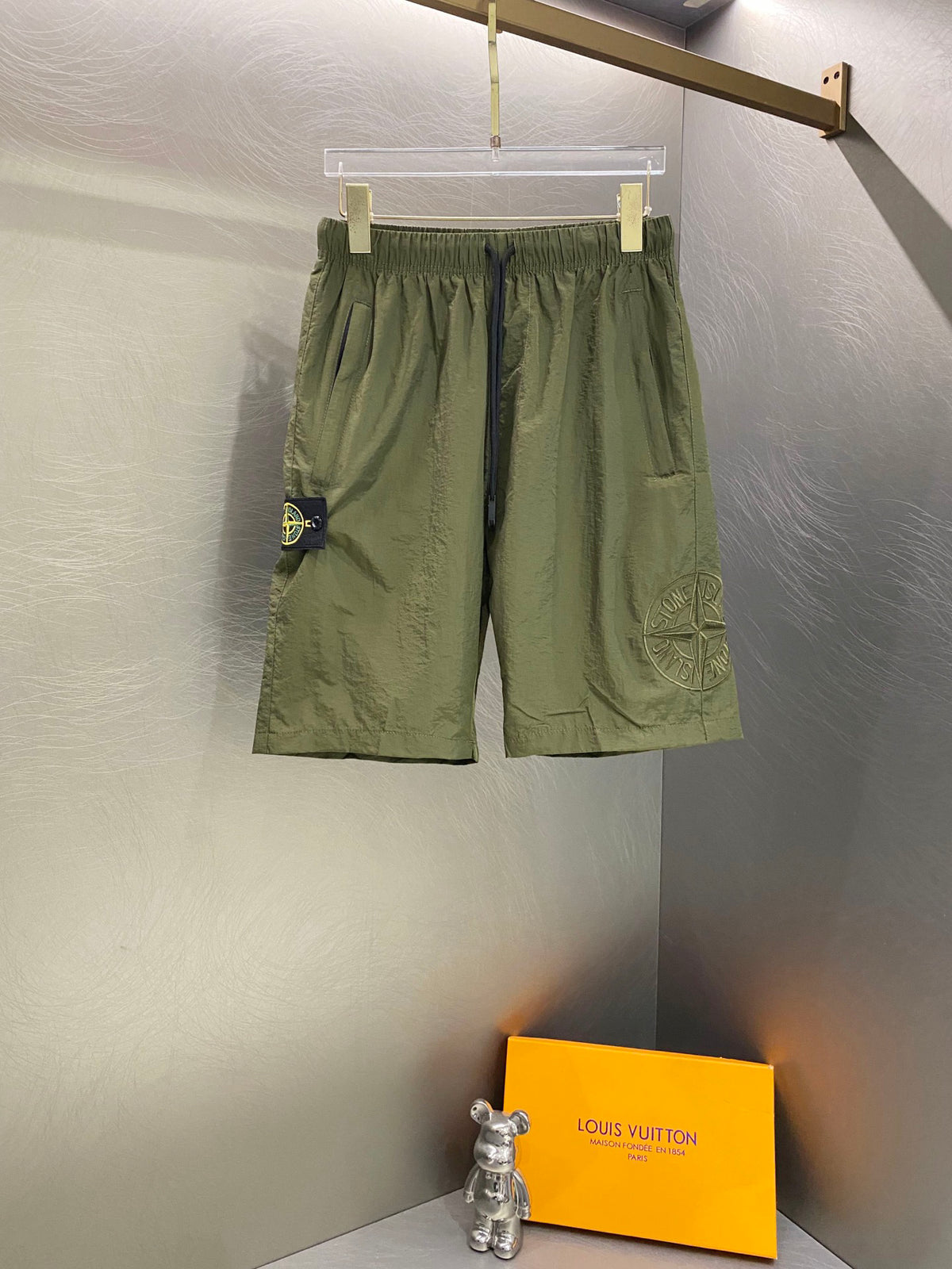 Stone Island Metallic Nylon Compass Badge Cargo Shorts - 3 Colors