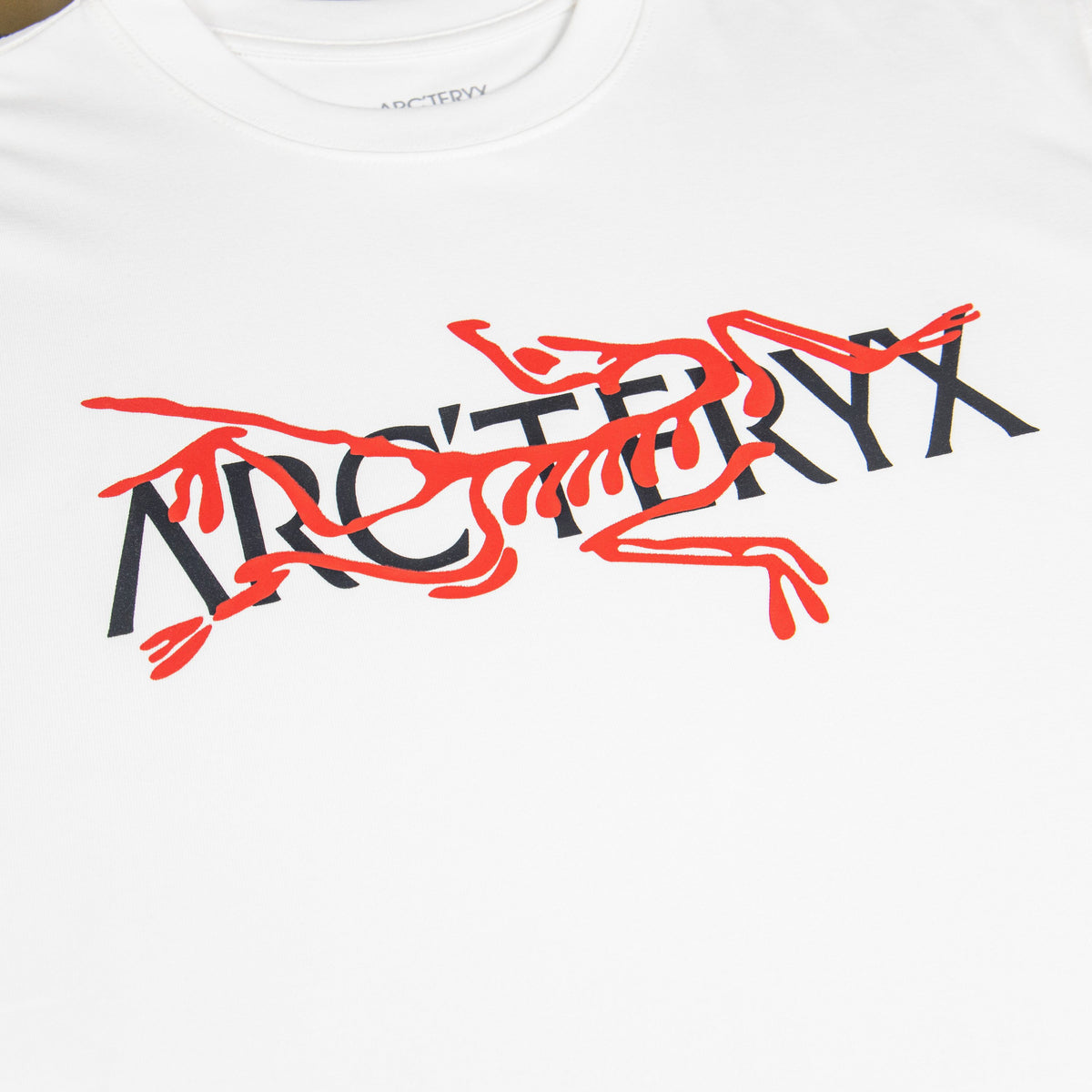 Arc'teryx Red Bird Graffiti Logo Oversized T-Shirt