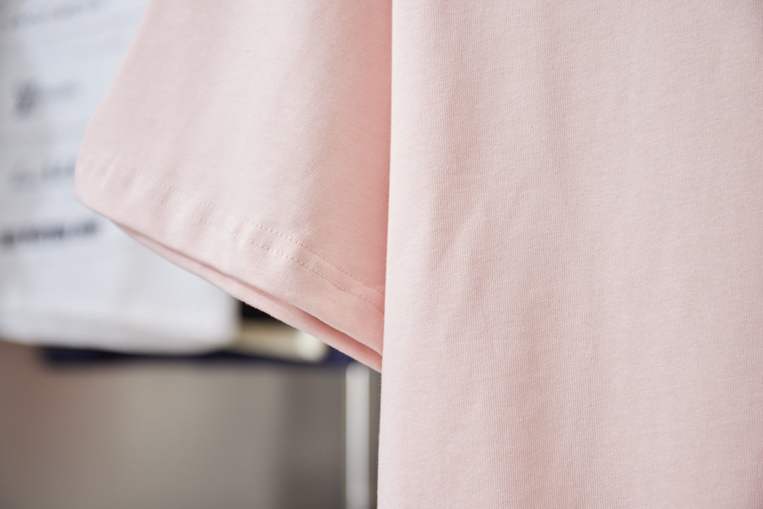 Embroidered Fossil‑Bird Logo Front‑Back Short‑Sleeve T‑Shirt