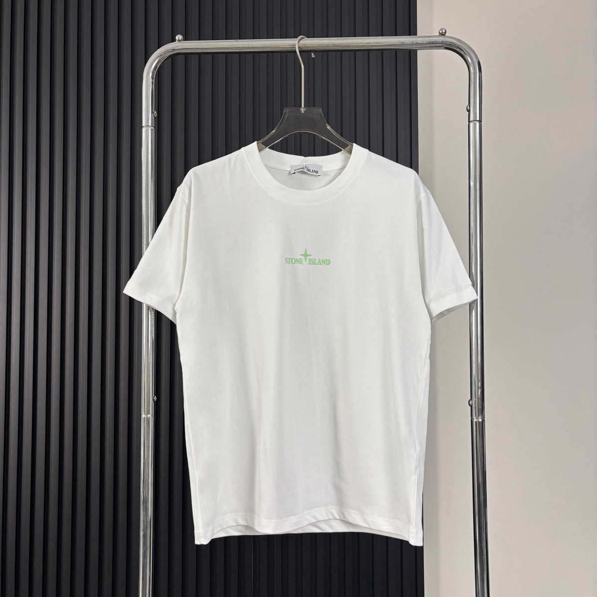 Stone Island Centre Chest Puff Print Compass Logo Oversized Cotton Tee