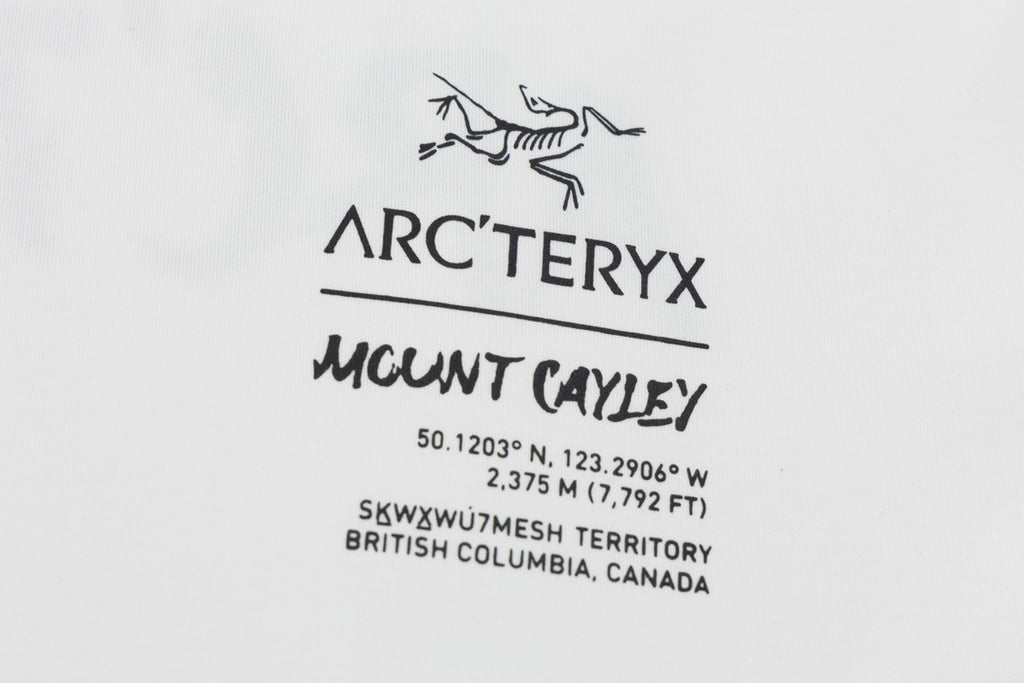 Arc'teryx Mount Cayley Coordinates Graphic SS T‑Shirt