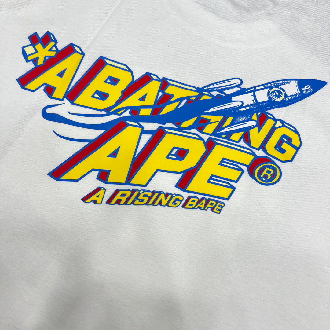 BAPE A Rising Bape Moon Ape Head Sci-Fi Comic Tee Oversized Unisex T-Shirt