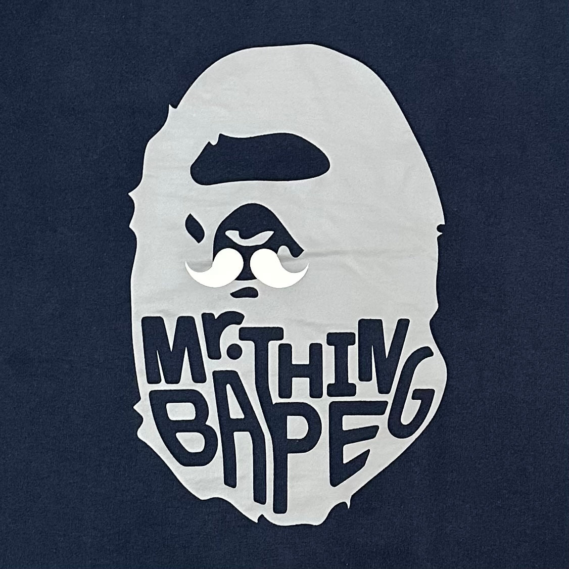 BAPE SS25 Mr. Bathing Bape Bearded Gentleman Ape Oversized Heavyweight Unisex T-Shirt