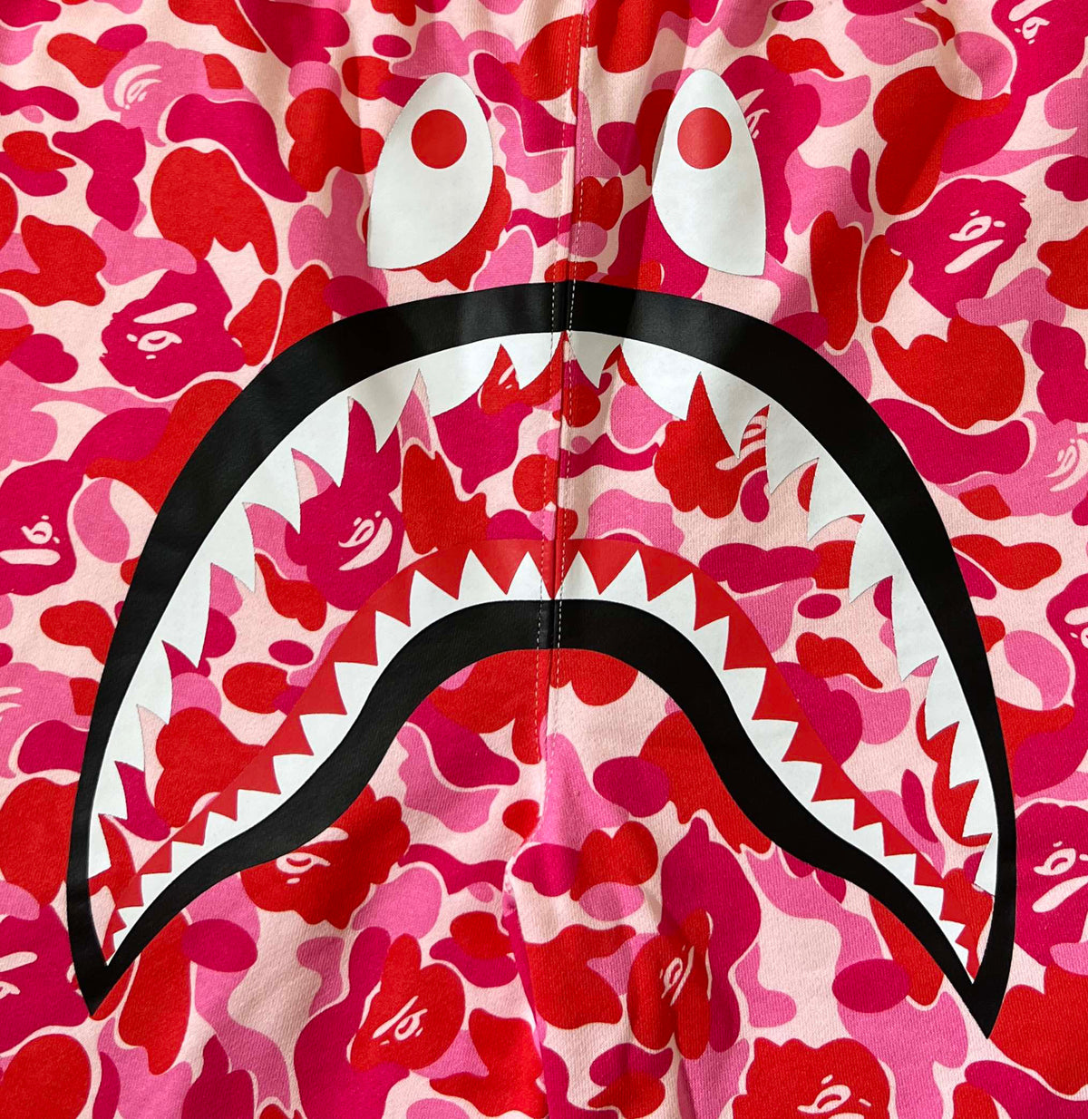 BAPE ABC Camo Shark Shorts - Pink