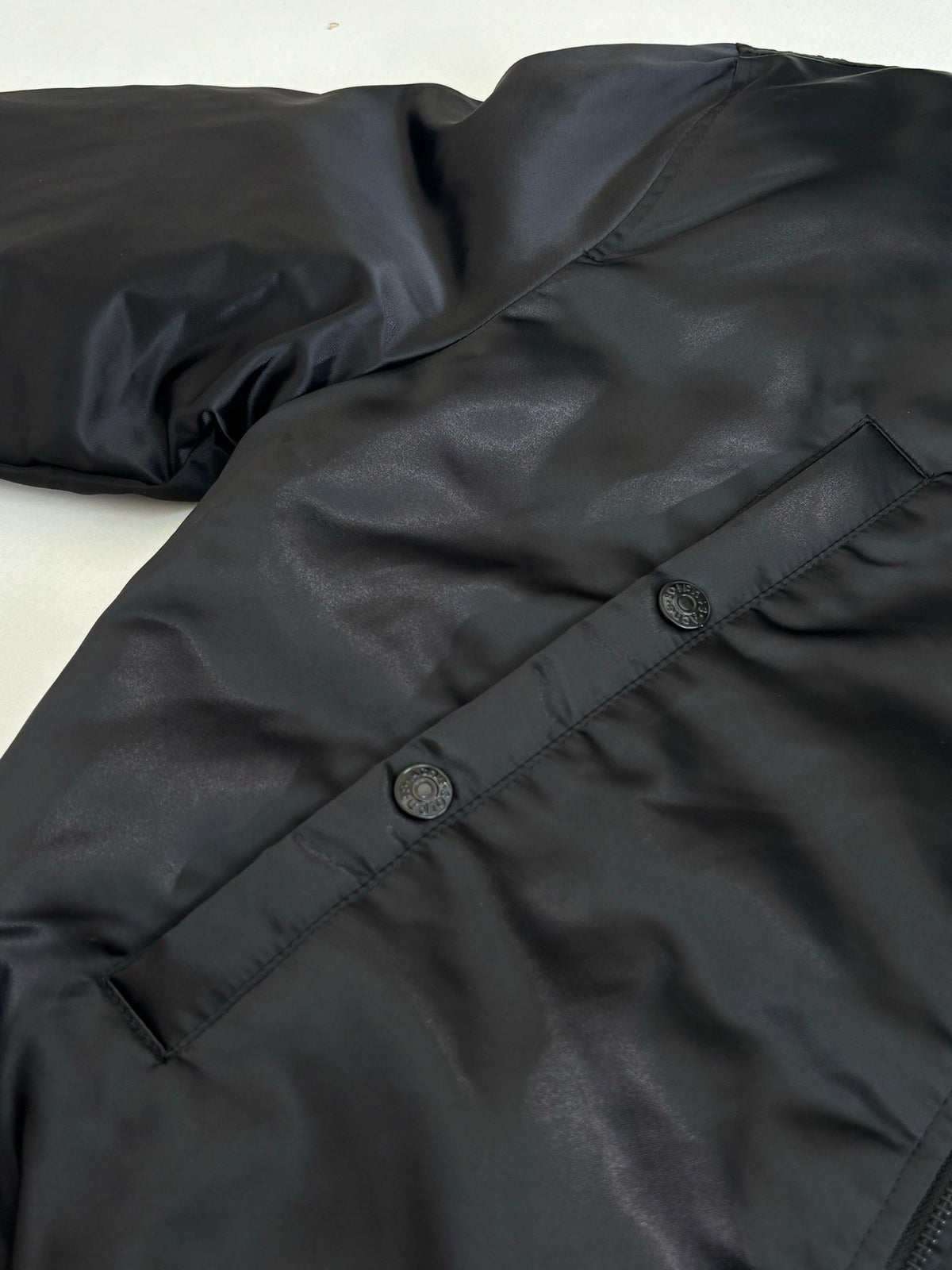 Acne Studios Ribbed Collar Zip‑Up Oversized Bomber Jacket