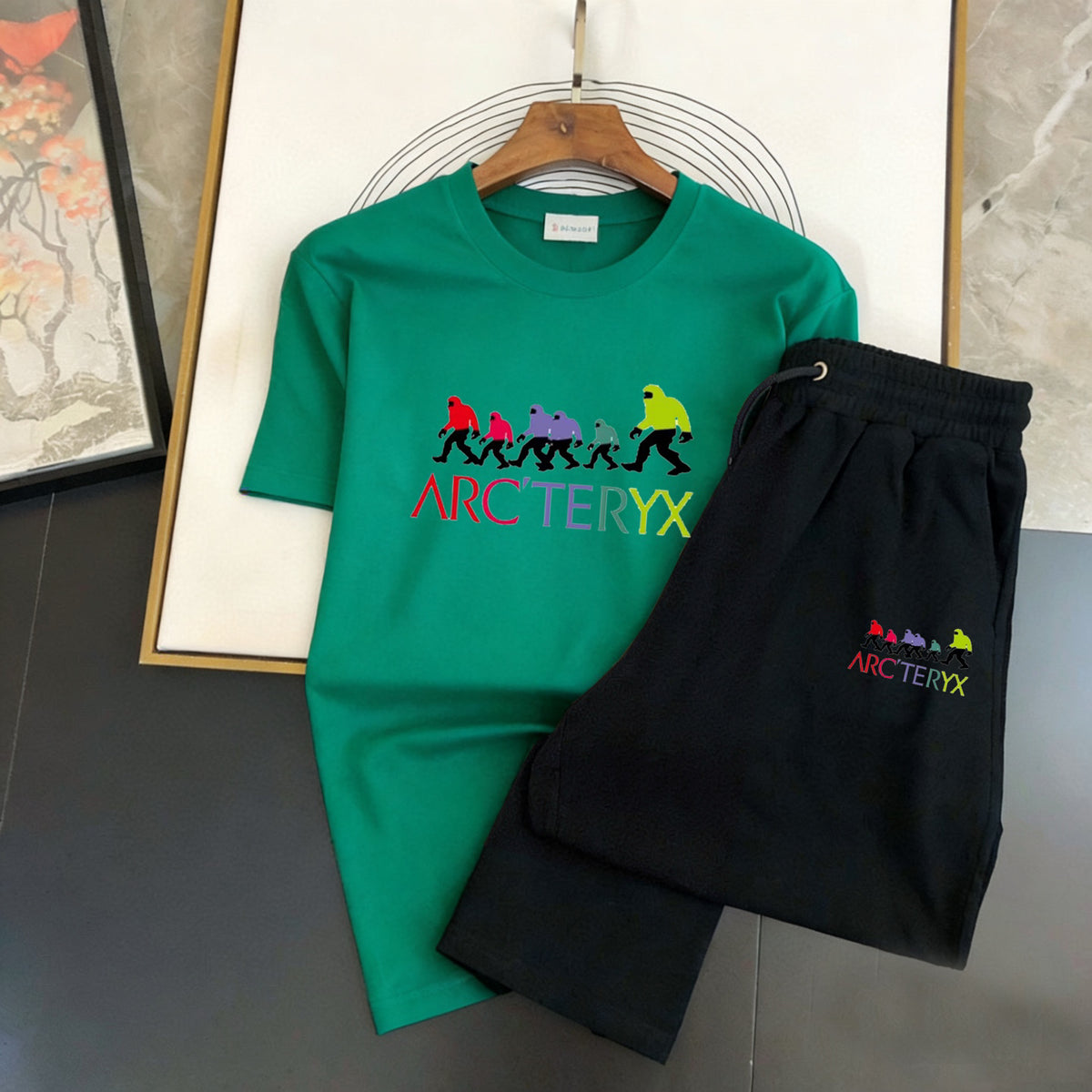 Arc'teryx Evolution Graphic T‑Shirt & Shorts Set Unisex Outfit
