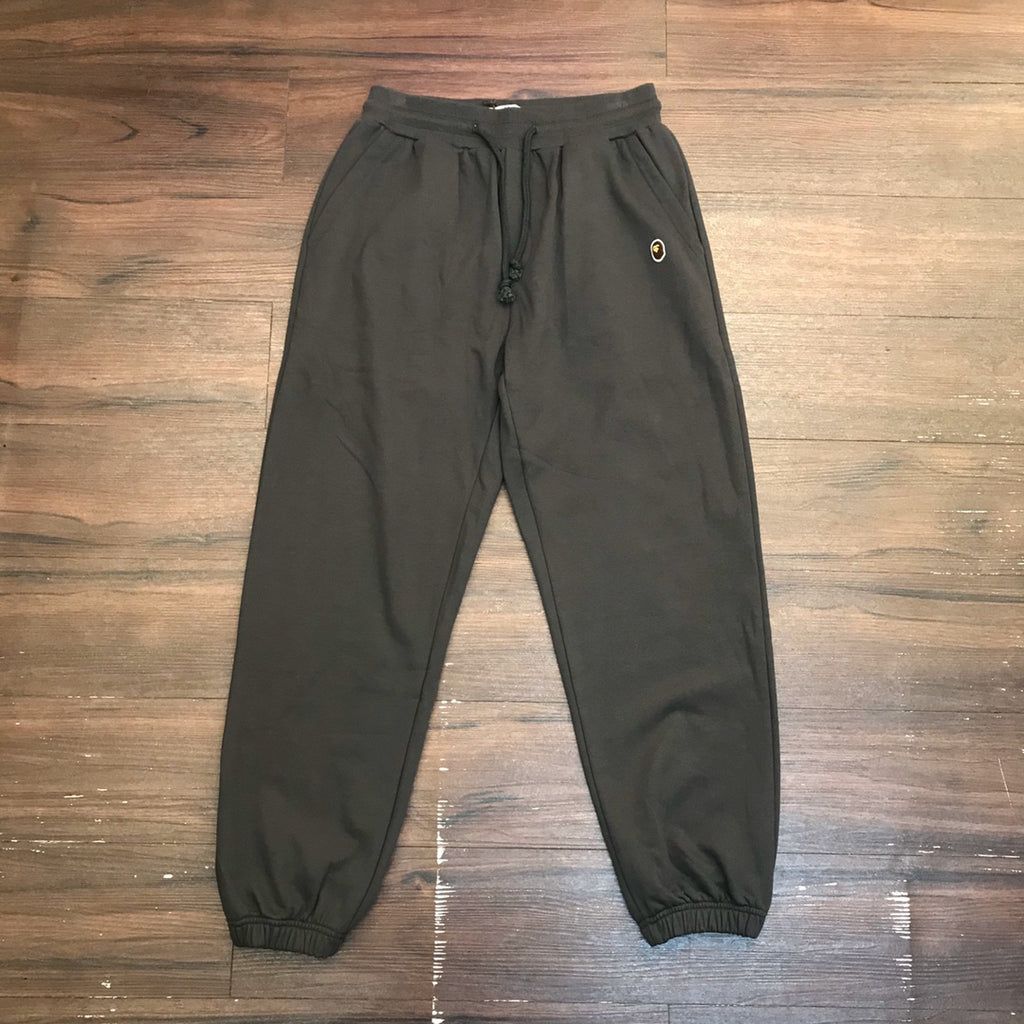 BAPE One Point Ape Head Sweatpants - Gray / Green / Black