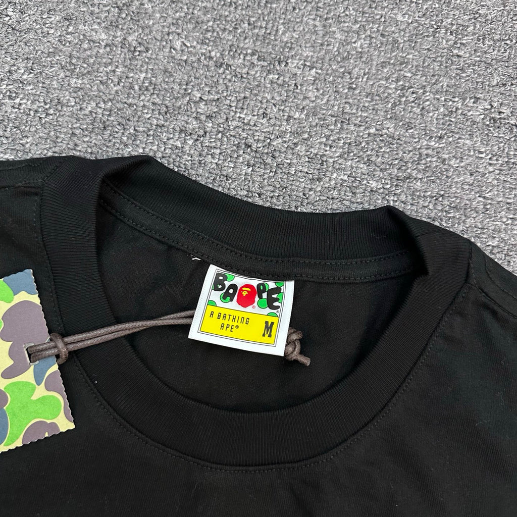 BAPE FW25 Old English Gothic Photorealistic Ape Face Oversized Heavyweight Unisex T-Shirt