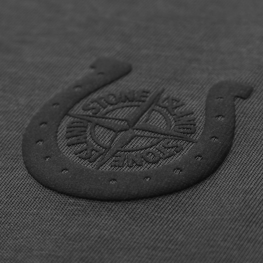 Stone Island Left Chest Horseshoe Compass Badge Print Crew Neck T-Shirt