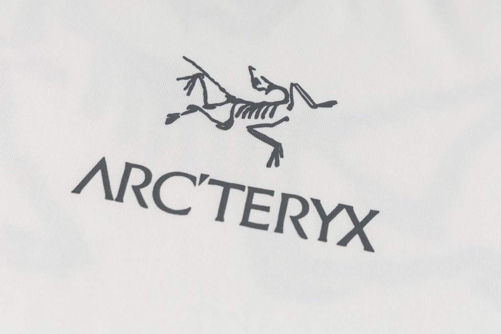 Arc'teryx Chest Bird Logo Back Marble‑Texture Fossil Bird SS T‑Shirt