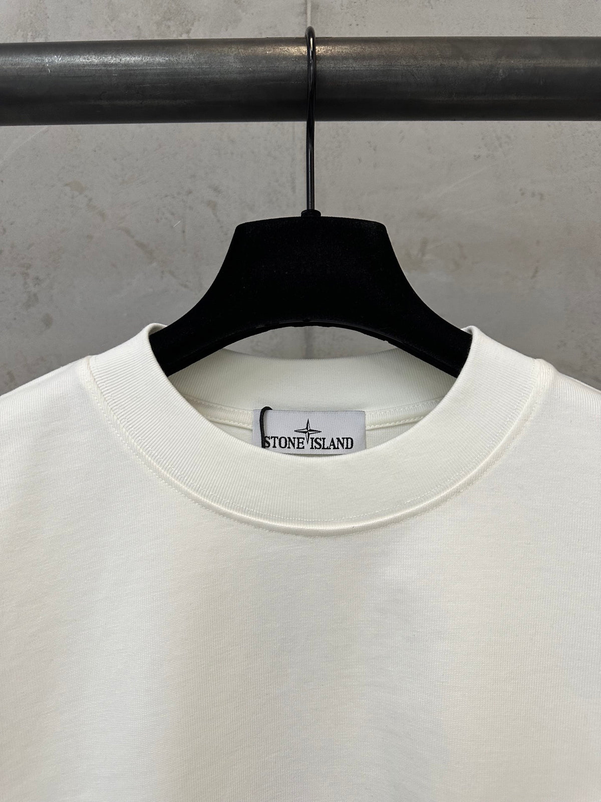 Stone Island Compass Graphic Print Crew Neck T-Shirt with Oversized Star and Brand Narrative