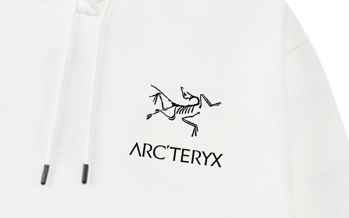 Arc'teryx Oversized Logo Print Fleece-Lined Hoodie