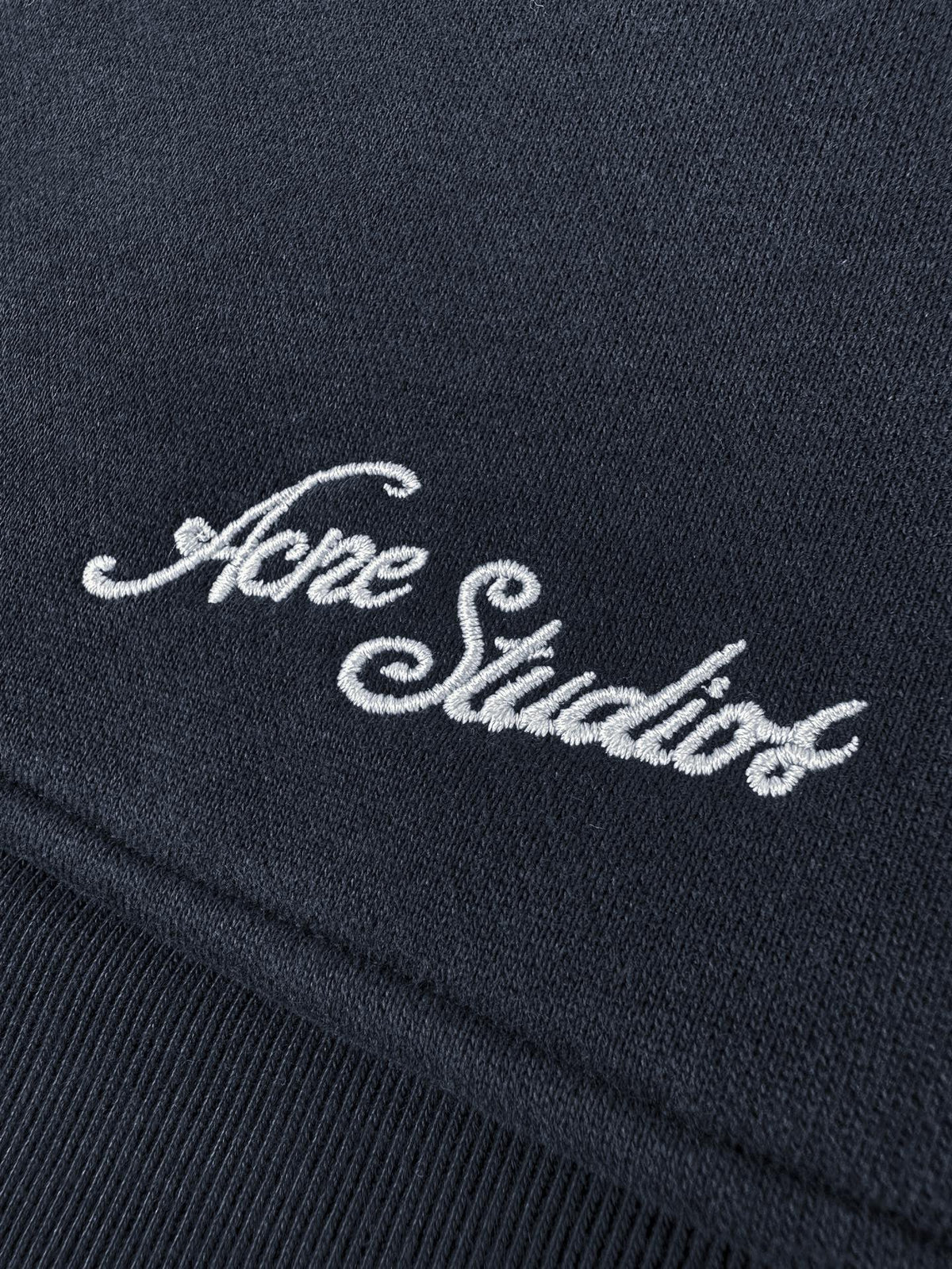 Acne Studios Full‑Zip Stand Collar Script Sweat Jacket