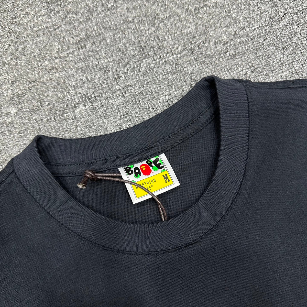 BAPE SS25 "A Bathing Ape" 1993 Distressed Varsity Ape Head Oversized Heavyweight Unisex T-Shirt