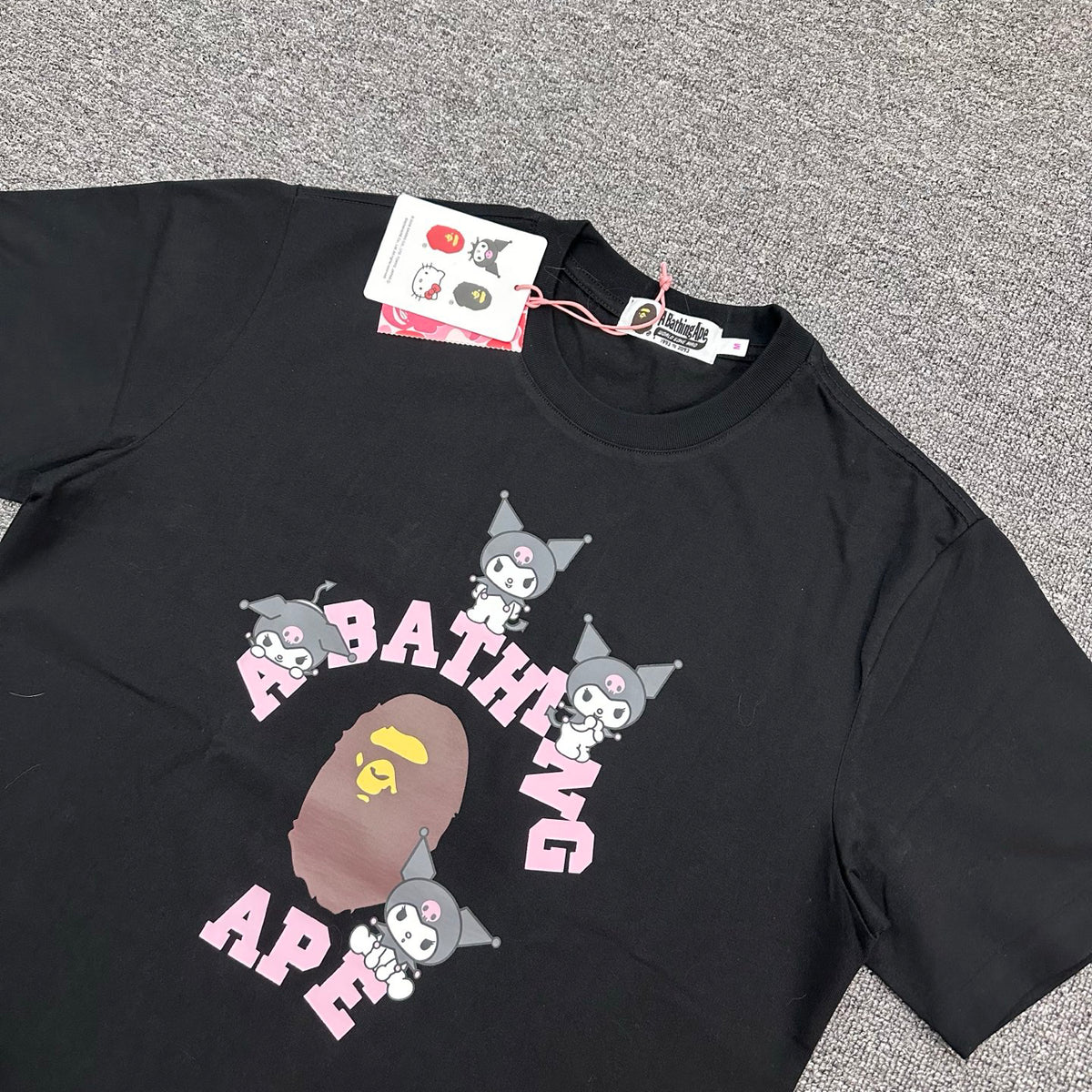 BAPE × Sanrio College T-Shirt — Kuromi / Hello Kitty