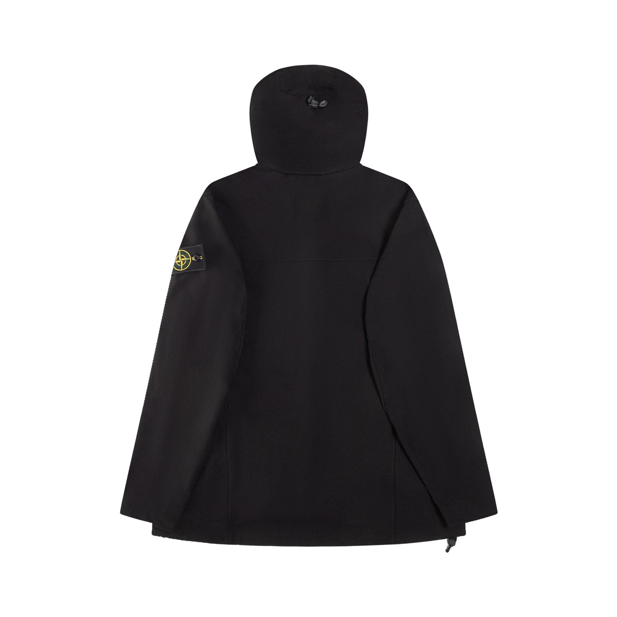 Stone Island Hooded Soft-Shell Jacket with Zip Pockets and Compass Badge
