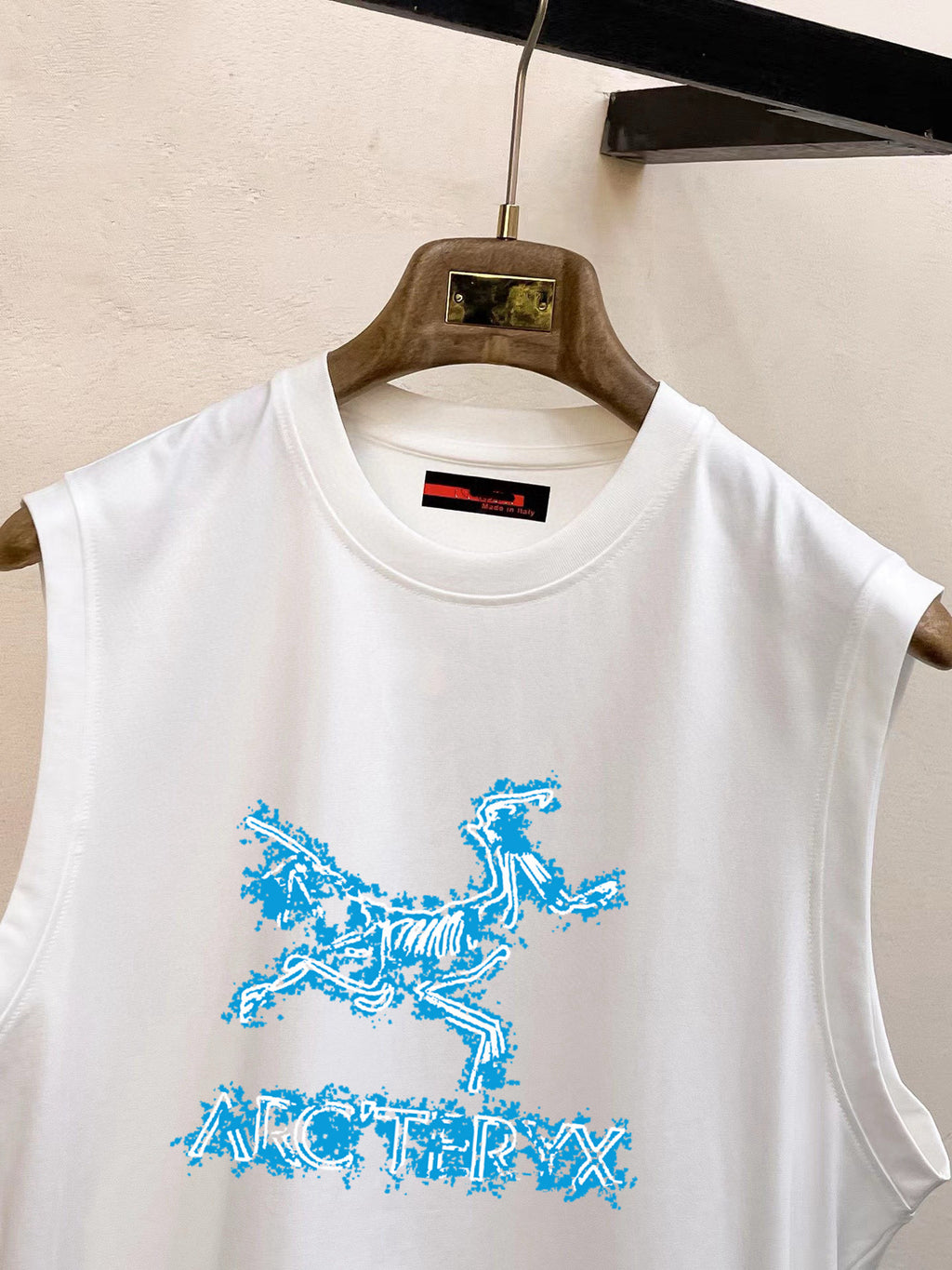Arc'teryx Blue Splash‑Effect Big Bird Sleeveless Tank Top Unisex