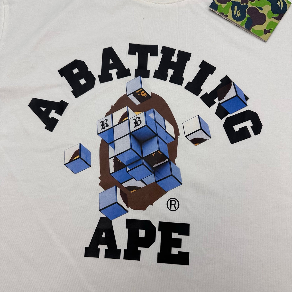 BAPE × 88rising FW25 Rubik’s Cube Ape Head T-Shirt