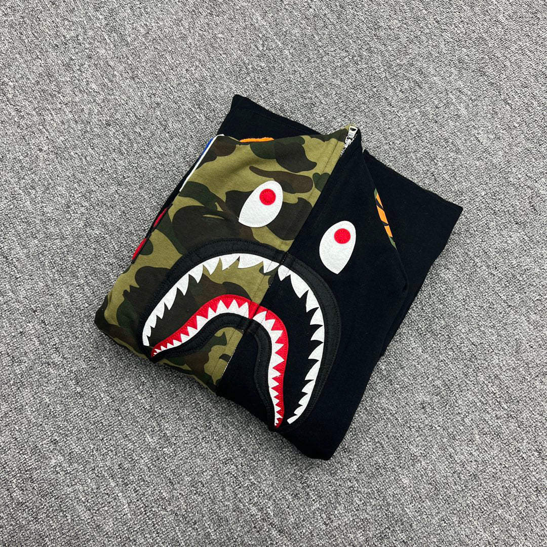 BAPE Original Woodland Camo Shark Full-Zip Hoodie