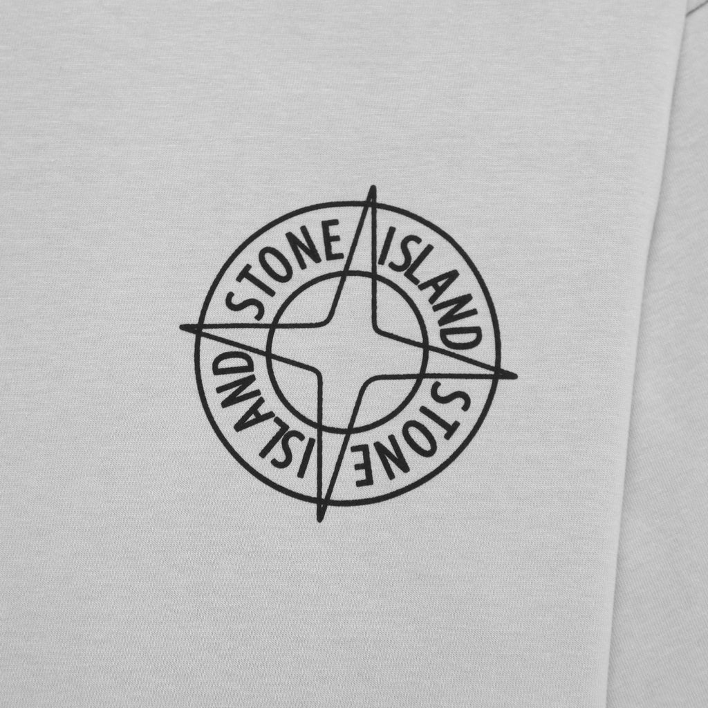 Stone Island Left Chest Circular Compass Badge Print Crew Neck T-Shirt