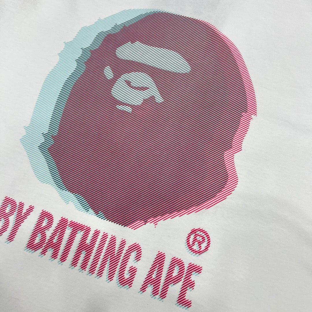 BAPE Glitch Art Ape Head Oversized Unisex T-Shirt