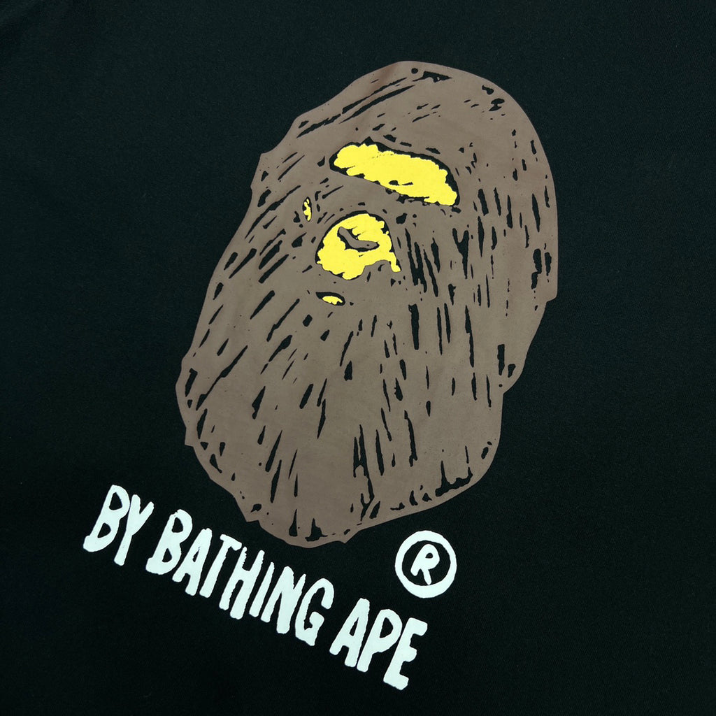 BAPE Fans Draw Hand-Drawn Sketch Ape Head Tee Oversized Unisex T-Shirt — By Bathing Ape