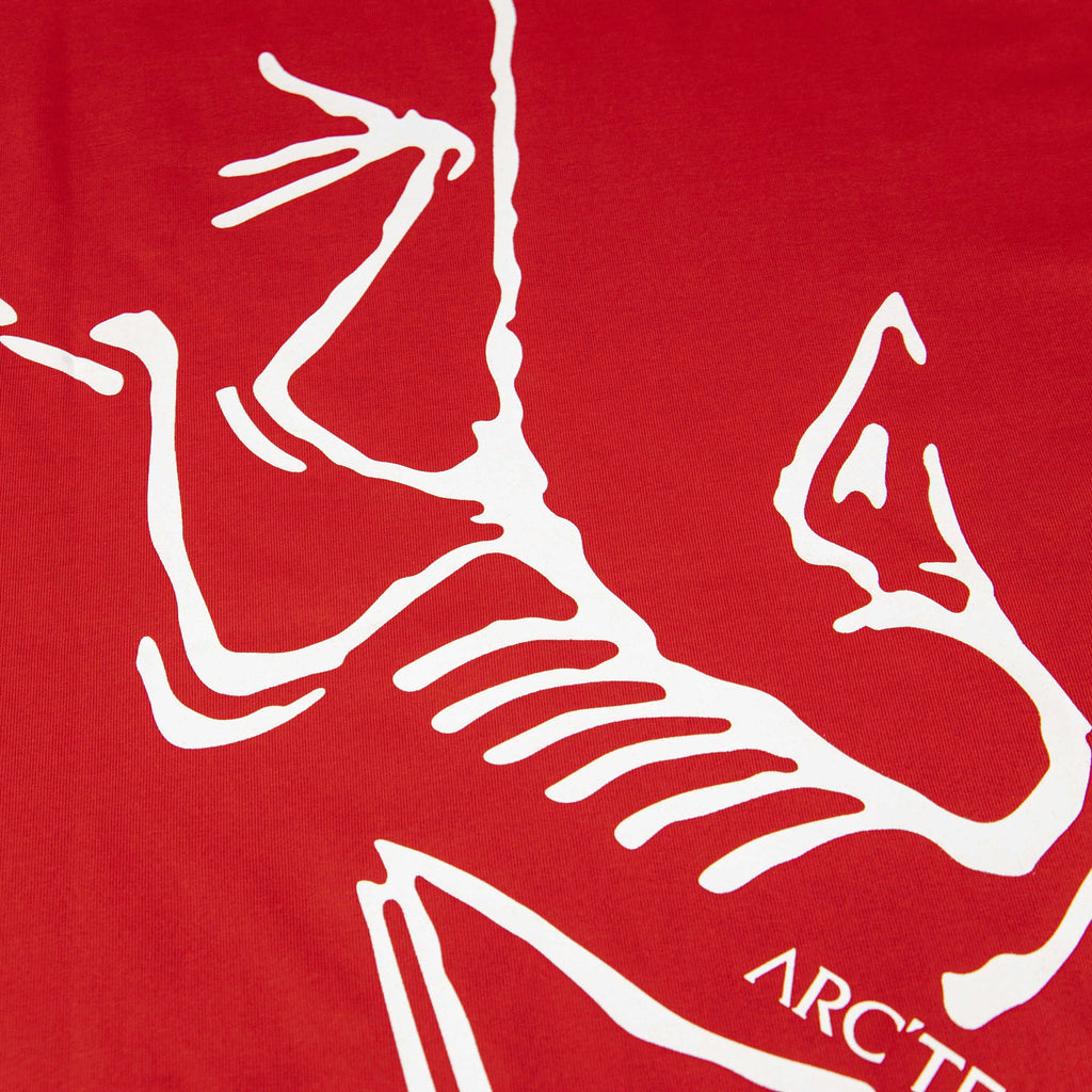 Arc'teryx ARC25FW Red Oversized Skeleton Bird Heavyweight Unisex T-Shirt