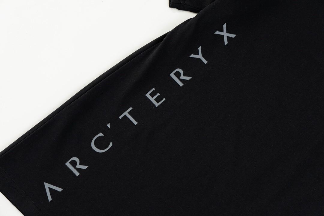 Arc'teryx Tonal Embroidered Bird Logo Front & Vertical Wordmark Back Unisex T-Shirt