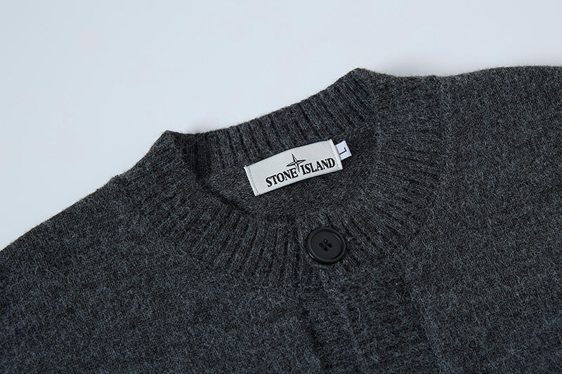 Stone Island Button-Front Knit Cardigan