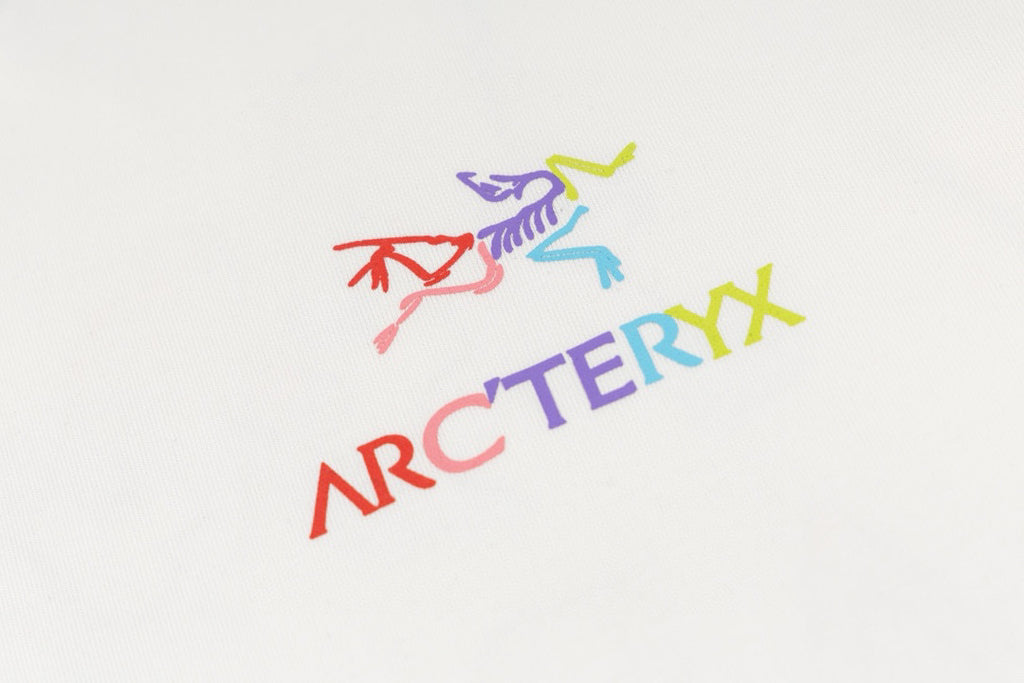 Arc'teryx Rainbow Logo Evolution‑Figure Back Graphic SS T‑Shirt