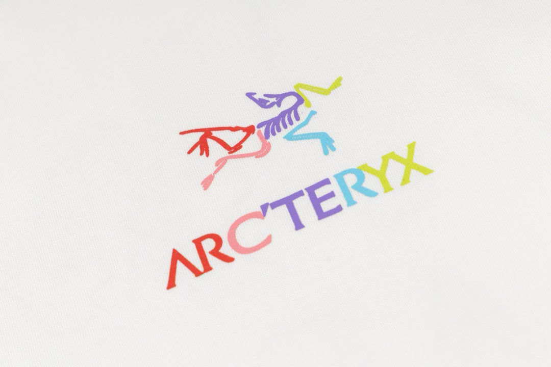 Arc'teryx Rainbow Logo Evolution‑Figure Back Graphic SS T‑Shirt