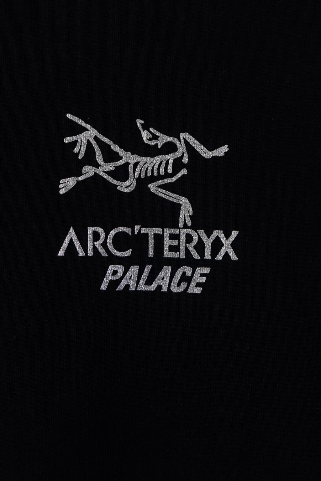 Arc'teryx Understated Burgundy Text‑Logo White Crew‑Neck Basic Tee