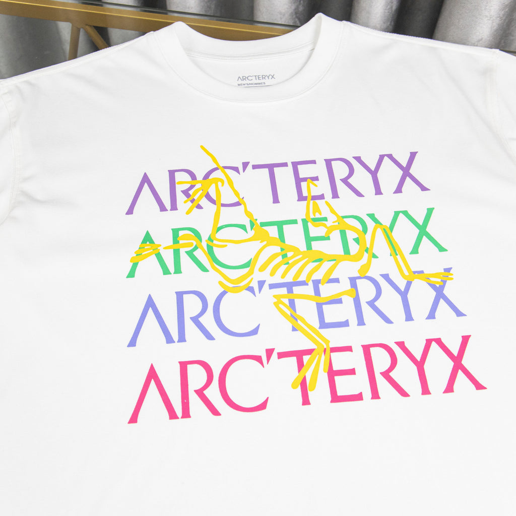 Arc'teryx Rainbow Multi-Color Logo Print Oversized T-Shirt