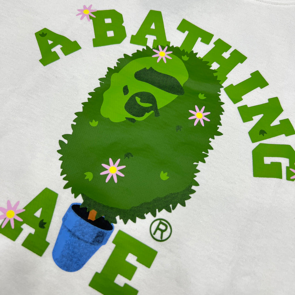 BAPE Topiary Bonsai Ape Head Daisy College Logo Tee Oversized Unisex T-Shirt
