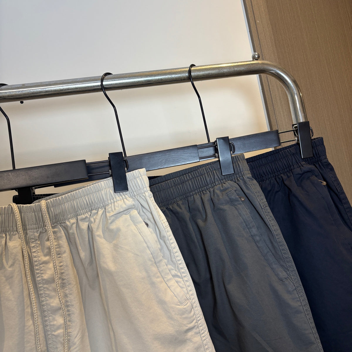 Stone Island Mid-Length Utility Cotton Shorts with Elasticated Waist and Compass Badge