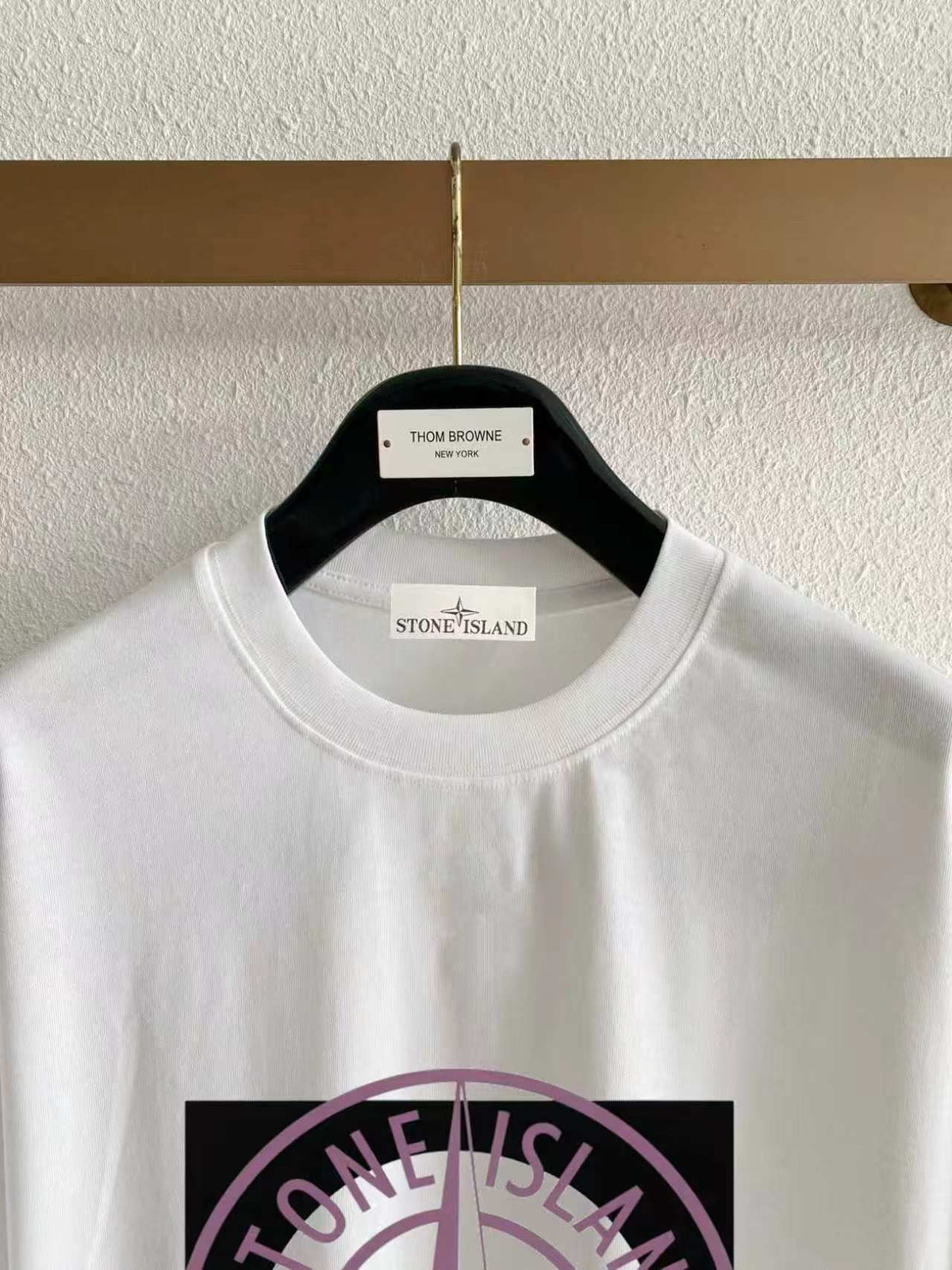 Stone Island Oversized Compass Rose Badge Print T-Shirt