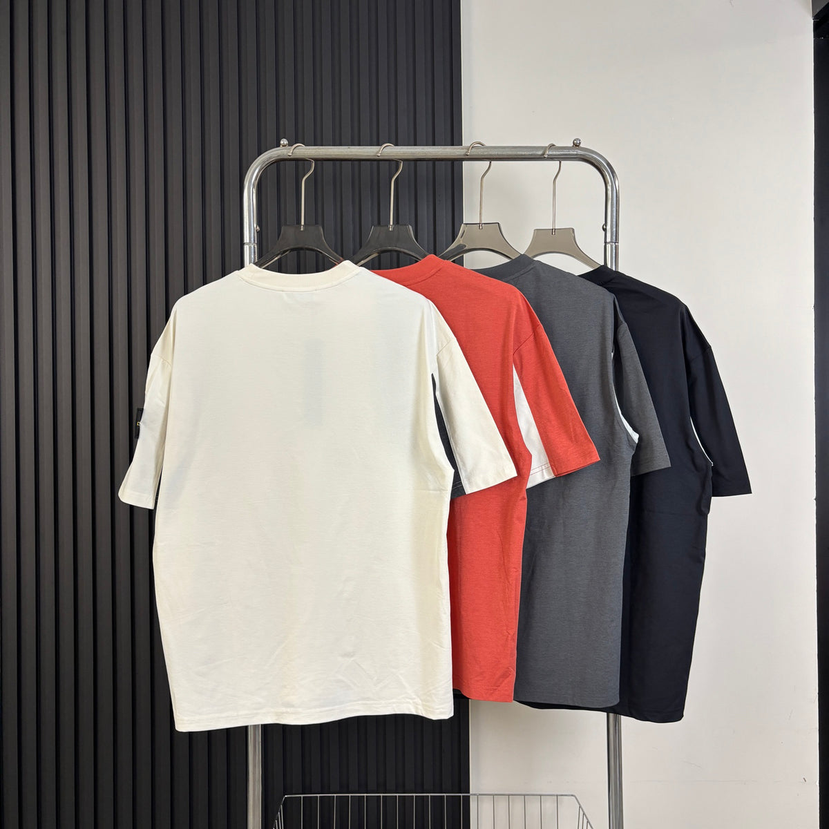 Stone Island American Sportswear Curved Contrast Panel Quick-Dry T-Shirt