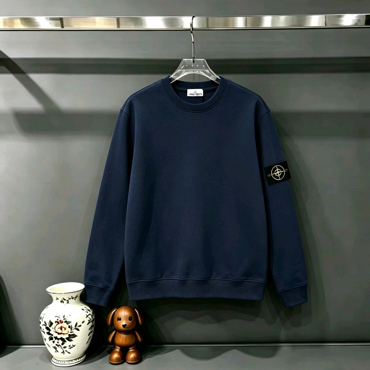 Stone Island Classic Compass Badge Crewneck Sweatshirt