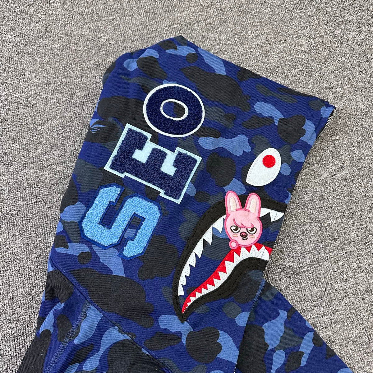 BAPE x Stray Kids FW25 Shark Full-Zip Hoodie
