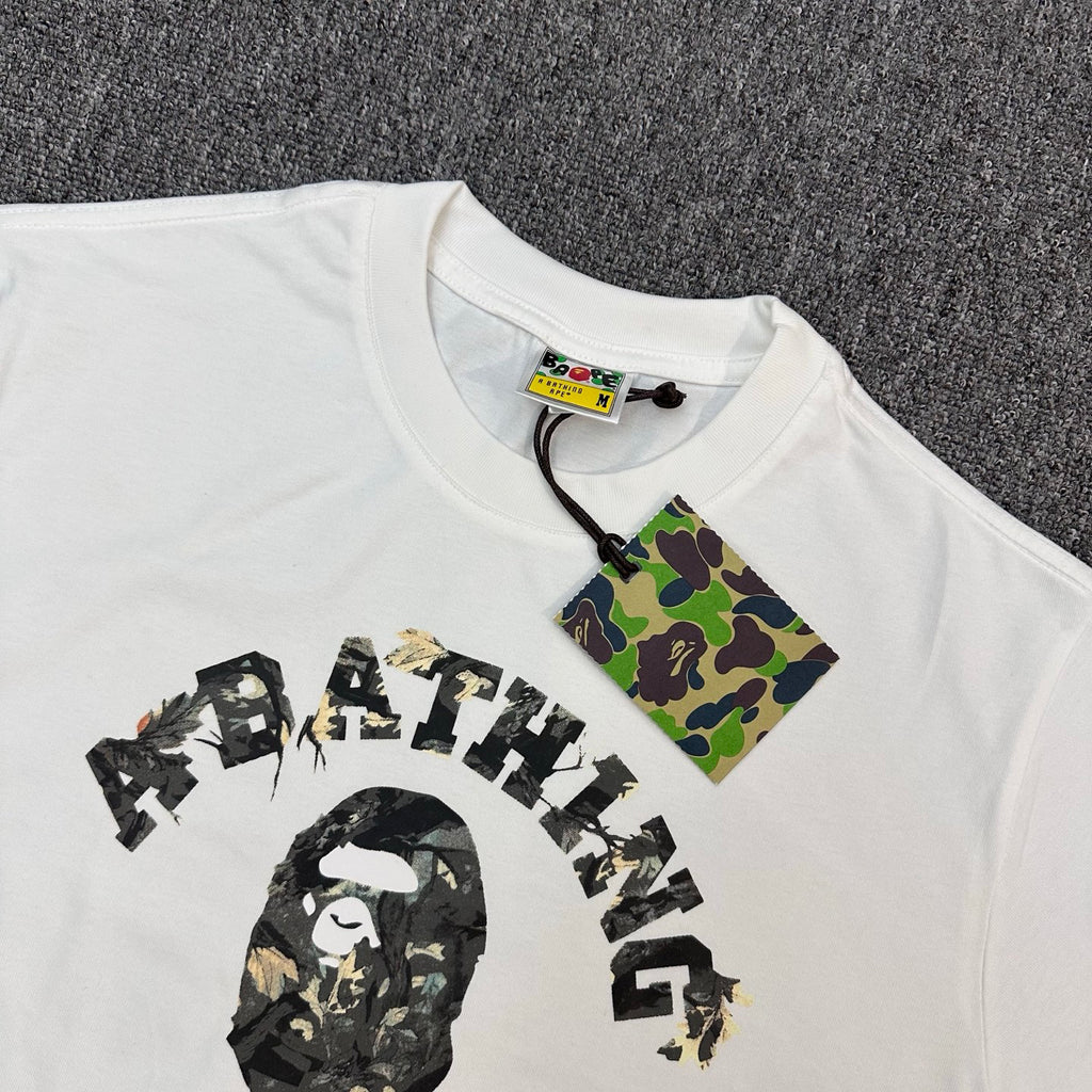 BAPE Tree Edge Camo College Ape Head Heavyweight Oversized Unisex T-Shirt