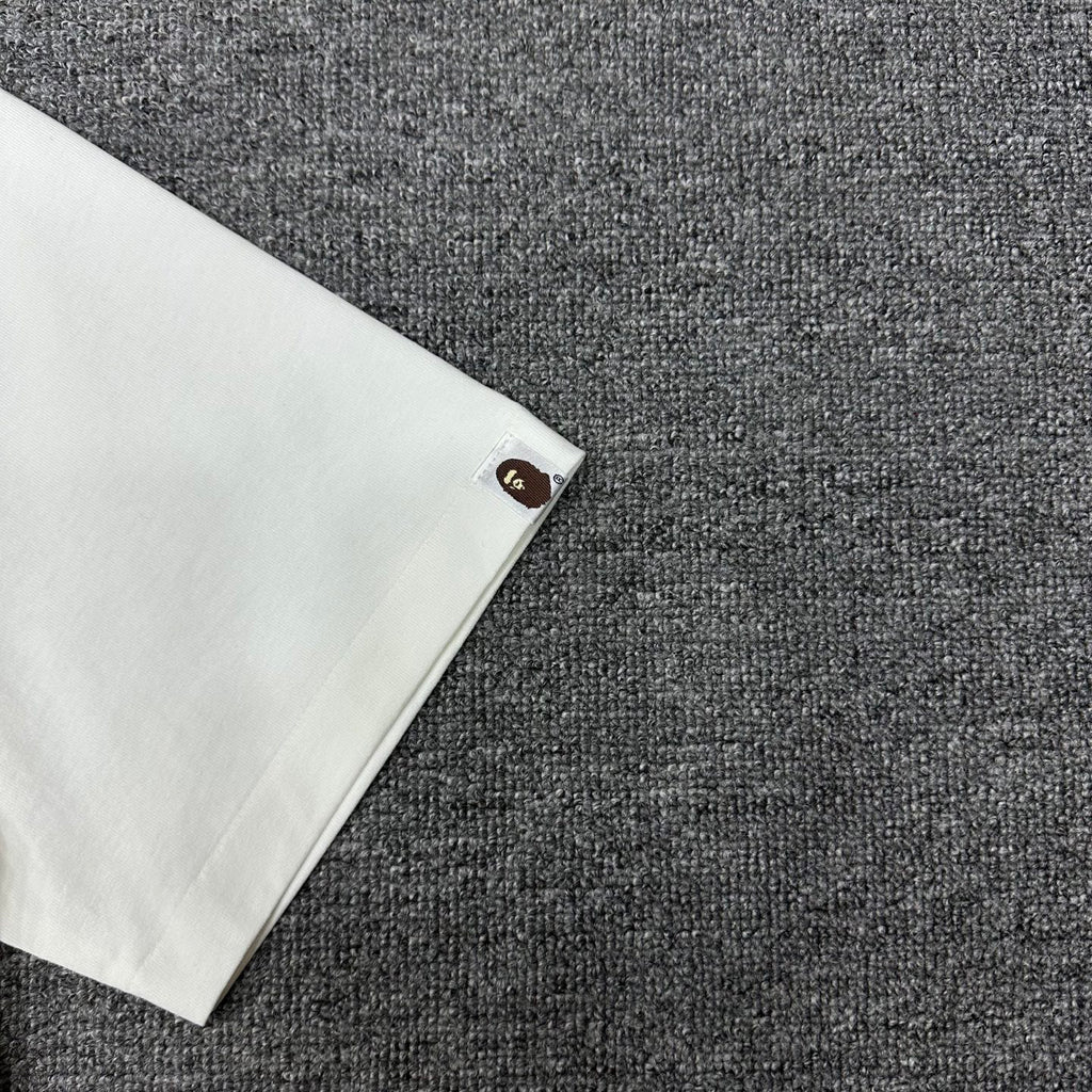 BAPE SS25 "A Bathing Ape" Watermark Script Logo Left Chest Oversized Heavyweight Unisex T-Shirt